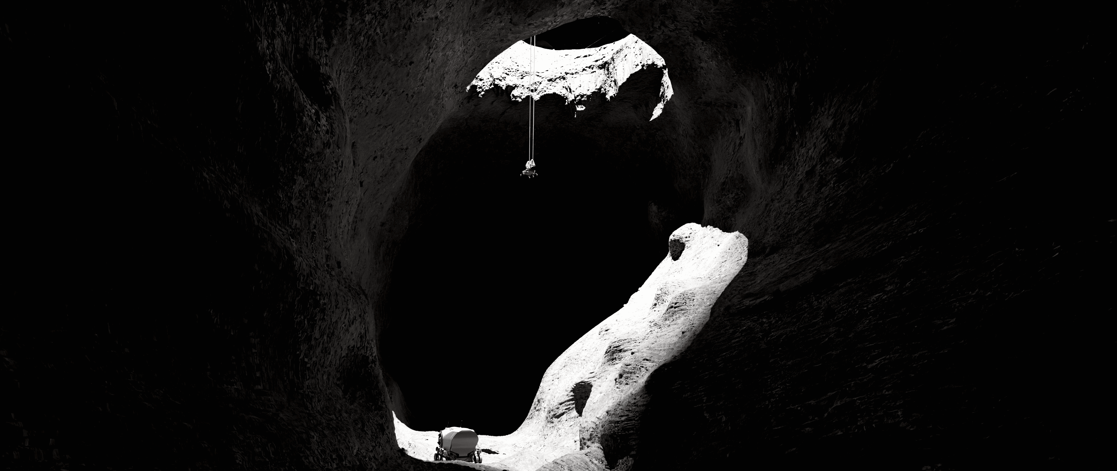 Autonomous LiDAR survey entering the lunar lava tube