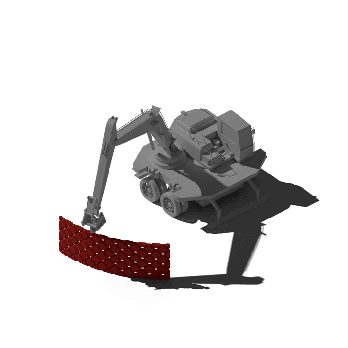 Autonomous lunar construction system